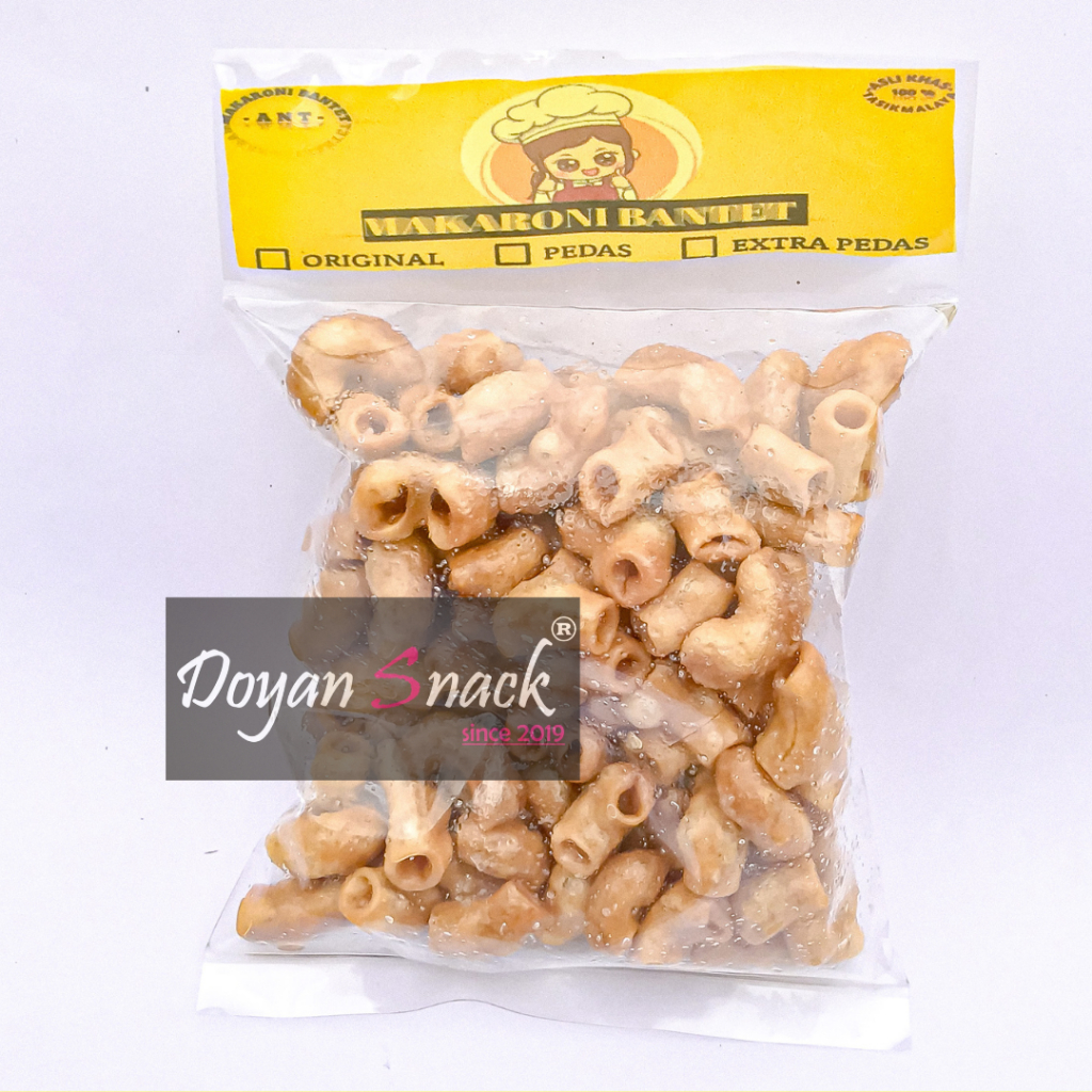 

Makaroni Bantet TERMURAH Bantet Anita (ANT) [TERLARIS] 70gr Makaroni Bantet/Makaroni Kriwil/Pedas/Original/Ekstrapedas