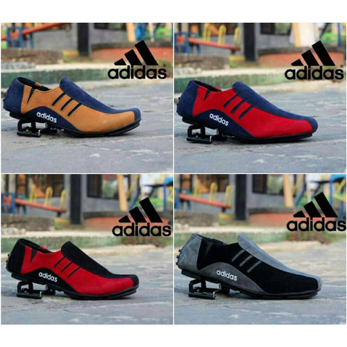 Sepatu Slop Neymar Casual Slip On Adidas / Sepatu Pria Casual Tanpa Tali / Spatu Slip-On Kanvas