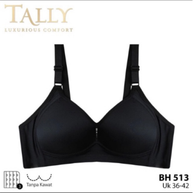 BH TAlly 513 BERBUSA TANPA KAWAT CUP BESAR KAIT 3 36-42