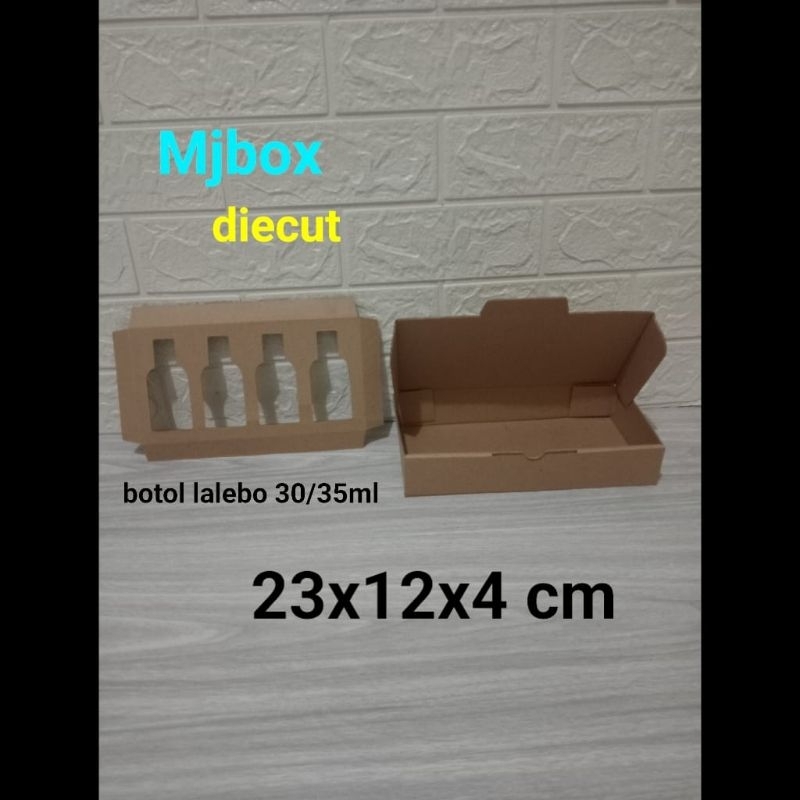 

kardus karton uk 23x12x4 cm... die cut box corrupted, kotak parfum lelabo 30 ml isi 4 buah,