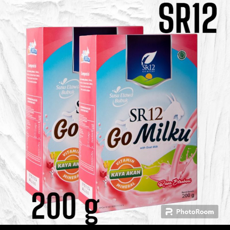 

Gomilku SR12 Susu Kambing Etawa Bubuk Halal Untuk Kesehatan Smua Usia/Rasa Strowberi 200 g