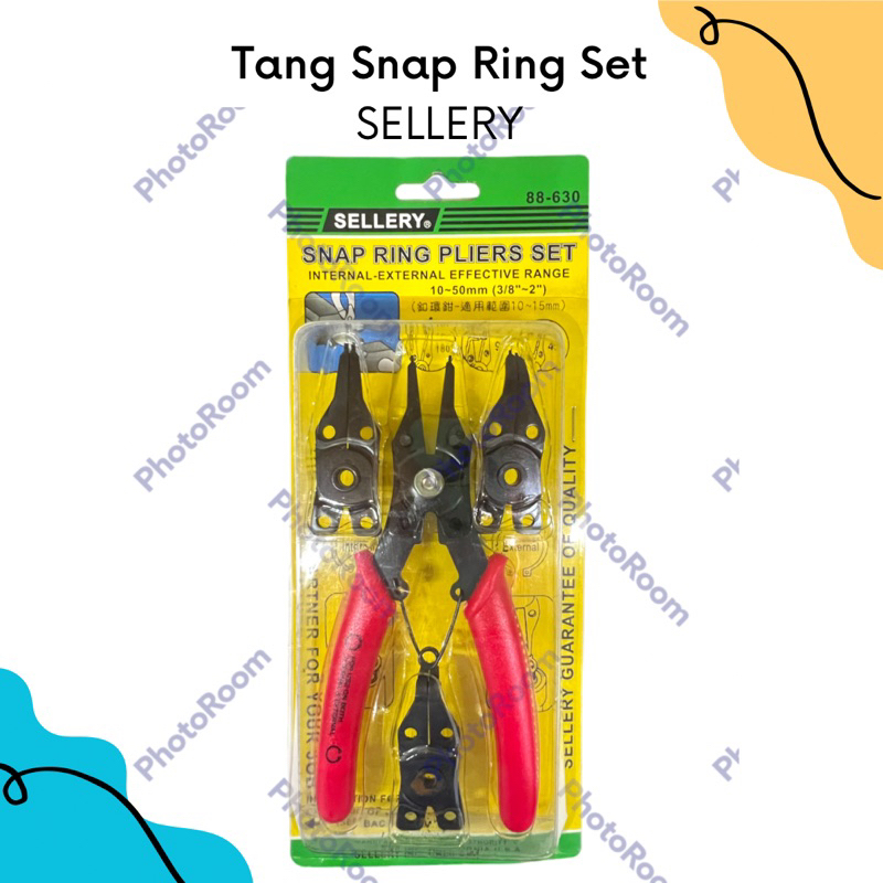 Sellery Snap Ring Pliers Set | Sellery Tang Snap Ring Set Bengkok Lurus Buka Tutup | Sellery Tang Ci