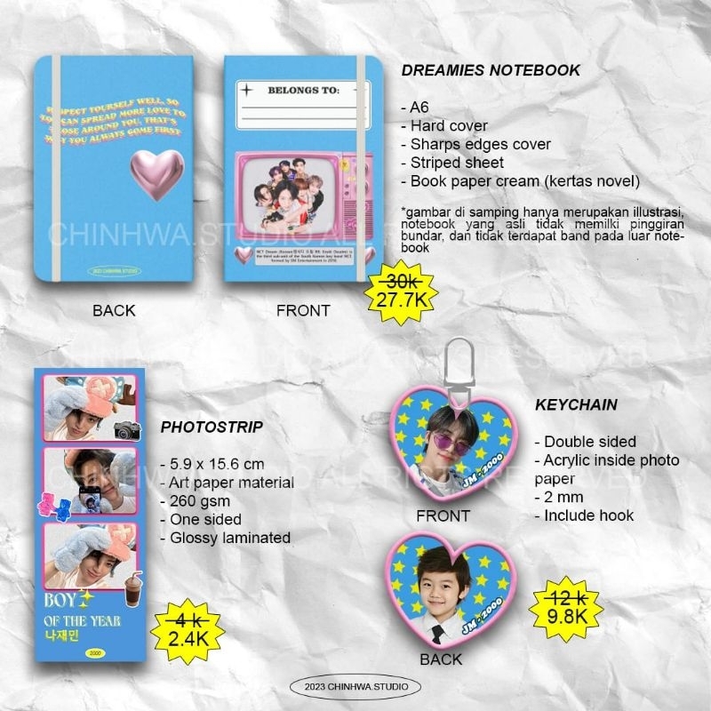 JAEMIN NCT FAN KIT [Keychain&Photostrip]