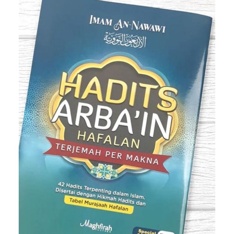 Buku Hadits Arbain Hafalan Terjemah Per Makna
