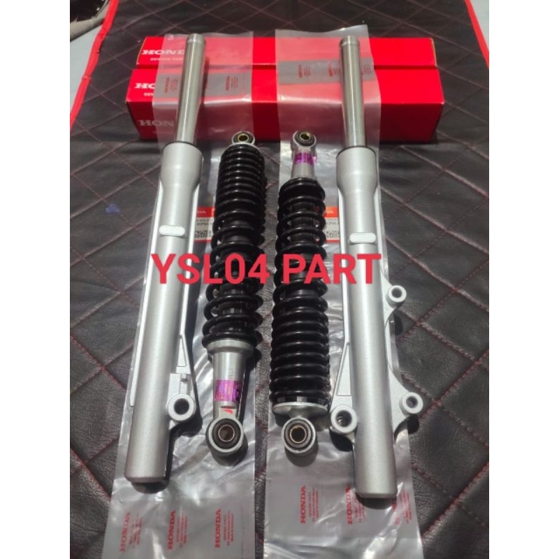 SHOCKBREAKER+AS SHOCK DEPAN PLUS TABUNG SUPRA FIT NEW SUPRA 125 X REVO 100 SUPRA X LAMA ORI