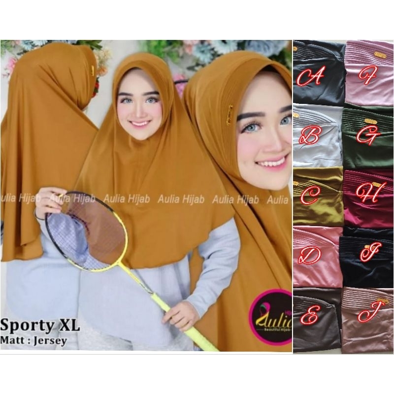 JILBAB INSTAN SPORTS BY AULIA/ SIZE XL AULIA/ SIZE L AULIA/JILBAB GROSIR