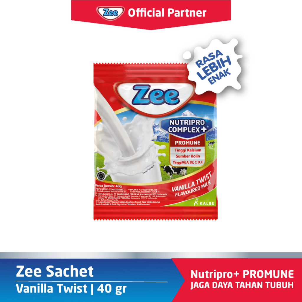 

ZEE sachet 40gr chocolate dan vanila