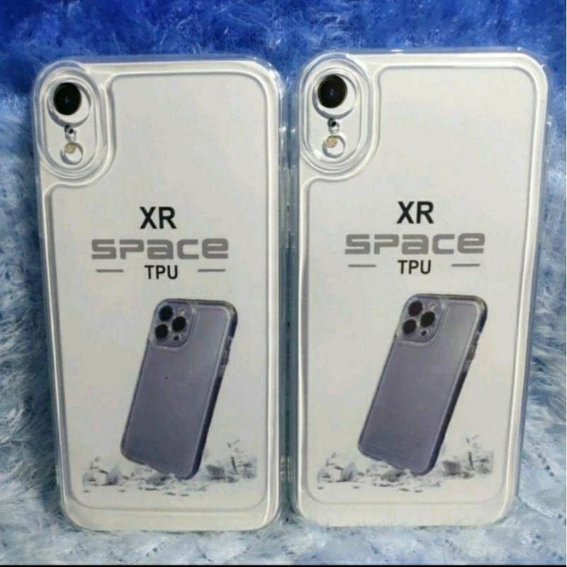 Soft Case Slikon Bening IP XR Case Slikon Bening Transparan Pelindung Camera