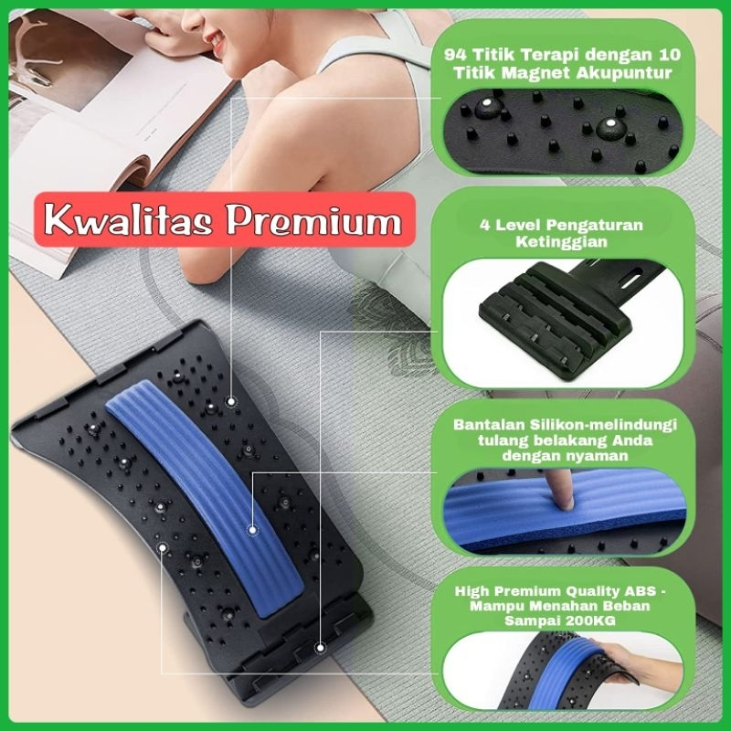 Orthopedi Akupuntur + Magnetic Sandaran Punggung Terapi Sakit Pinggang 10 Magnet orthoplus ortopedi