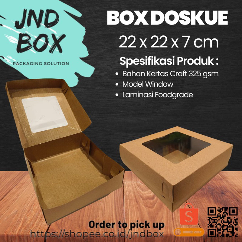 

Dus Nasi Window 22 x 22 x 7 cm (Min Order 2 Pcs)