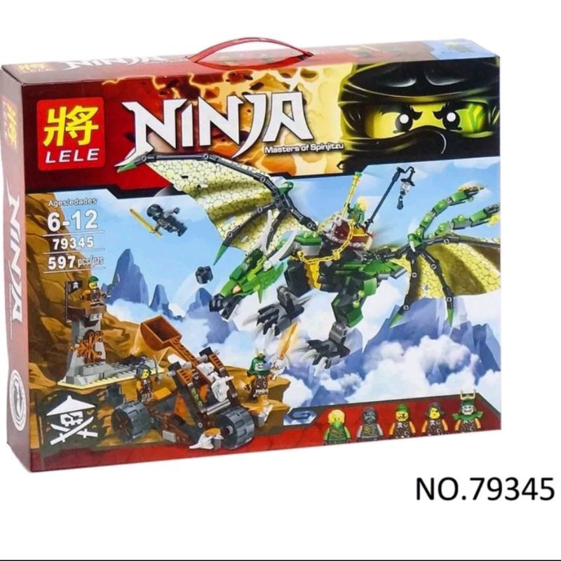 Ninjago Dragon Green Mainan Bricks Lego Ninjago