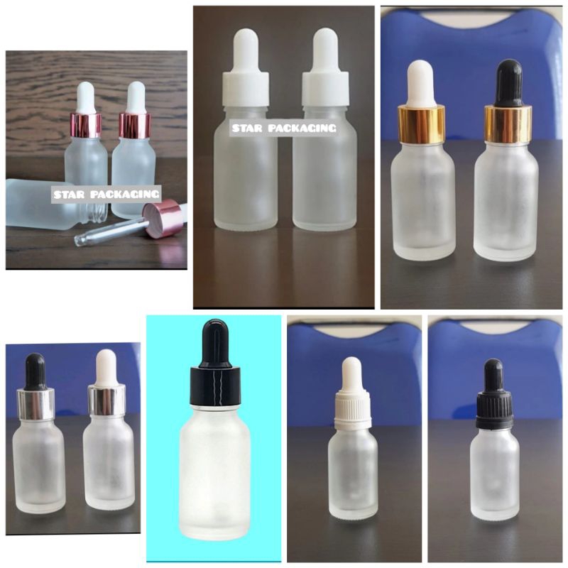 Botol Pipet Kaca 15ml Frosted Botol Kaca 15ml Frosted Botol Frosted 15ml Pipet Kaca Ring Karet