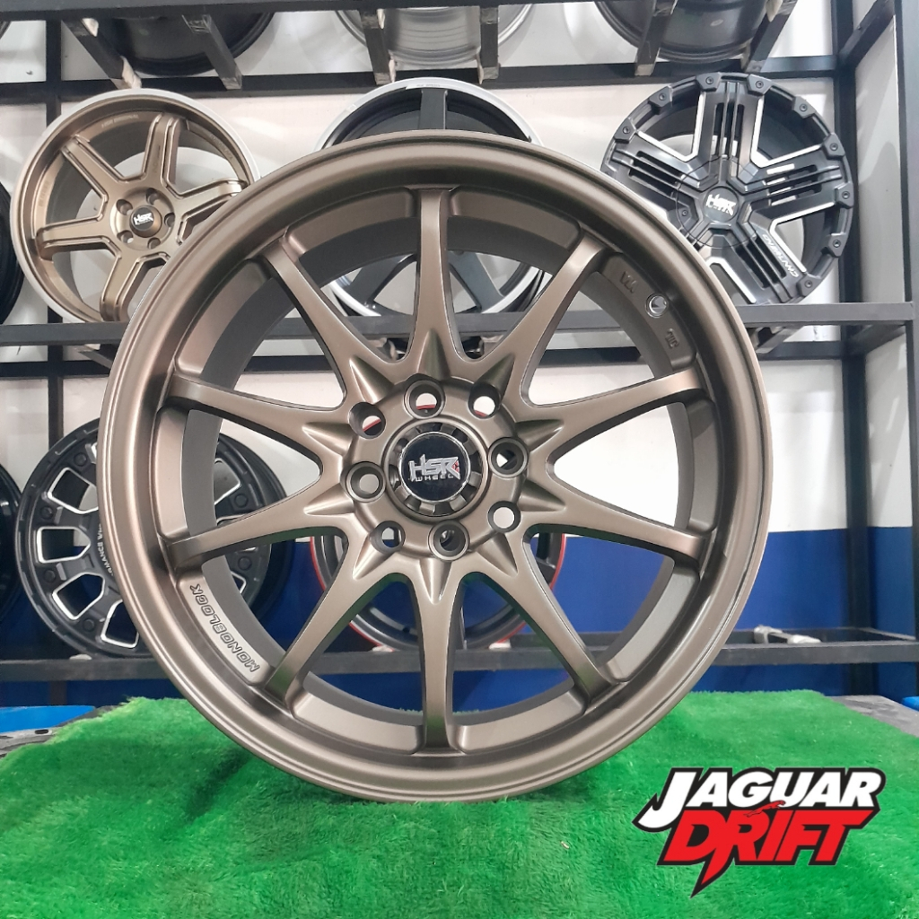 VELG MOBIL JAZZ MOBILIO YARIS HSR RING 16 HIROSHIMA R16 LEBAR 7 MATTE BRONZE