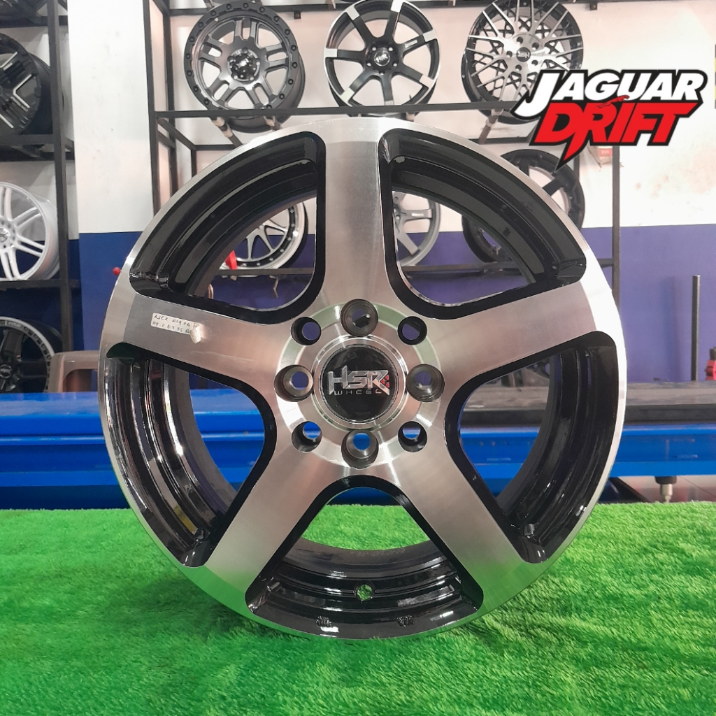 VELG MOBIL AVANZA XENIA VIOS RING 14 HSR NE3 R14 ET 35 BLACK POLISH VELG ORIGINAL HSR