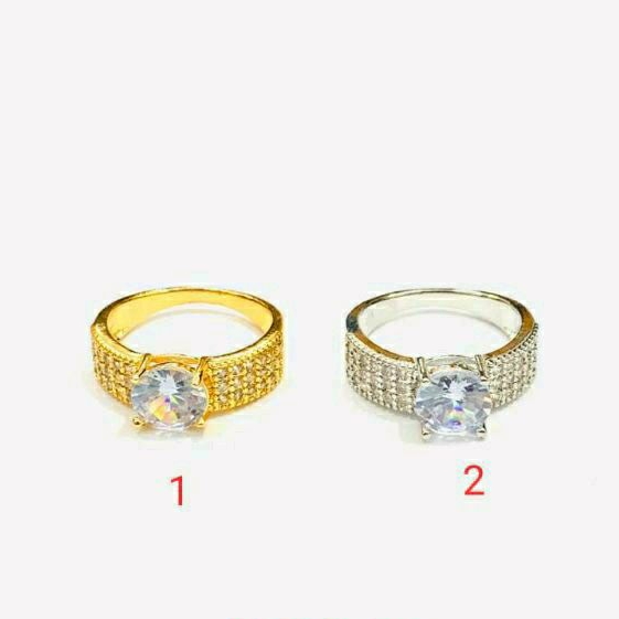 Cincin Xuping Liontin Batu Permata Wanita Premium