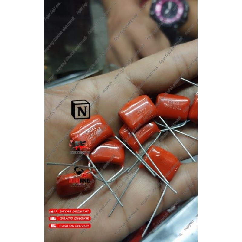 capacitor mylar 224J 400v kapasitor milar 224k 400v milar 224 400 volt