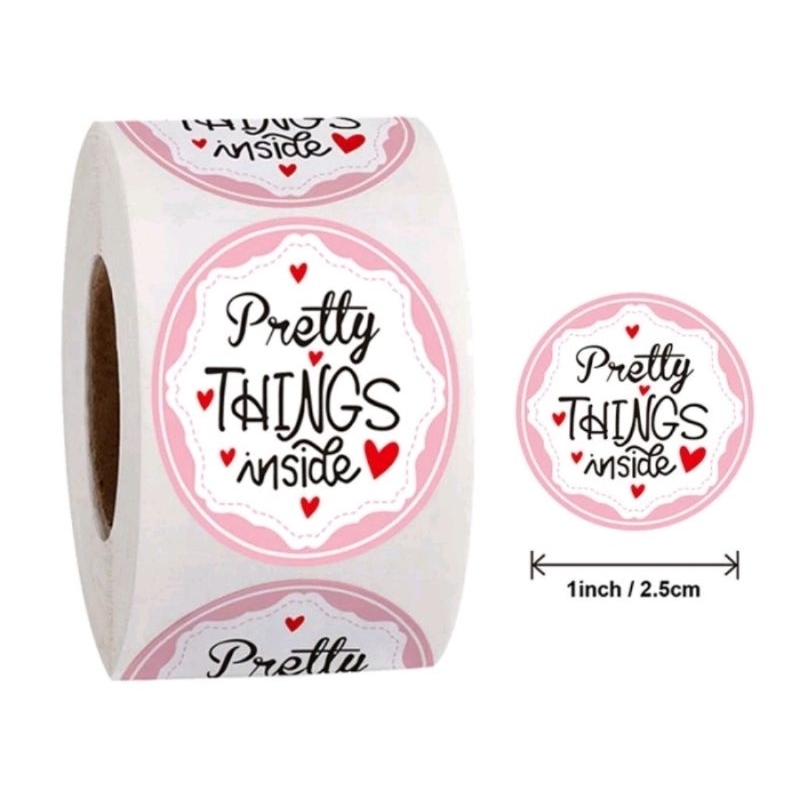 

Sticker Label Souvenir Pretty Thing Inside 2.5cm 500pcs