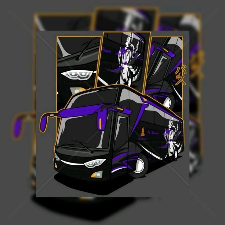 

[15k 15stiker anti air] sticker bus Haryanto mania busmania stiker anti air vynil laminasi