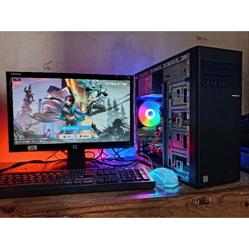 PC gaming core i5 Ram 8/128/500SSD HDD lengkap siap pakai