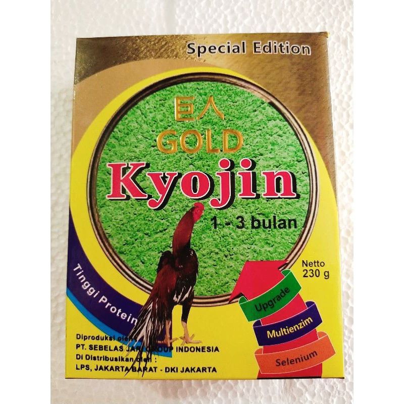 KYOJIN GOLD 230GR TINGGI PROTEIN PAKAN AYAM RAKSASA