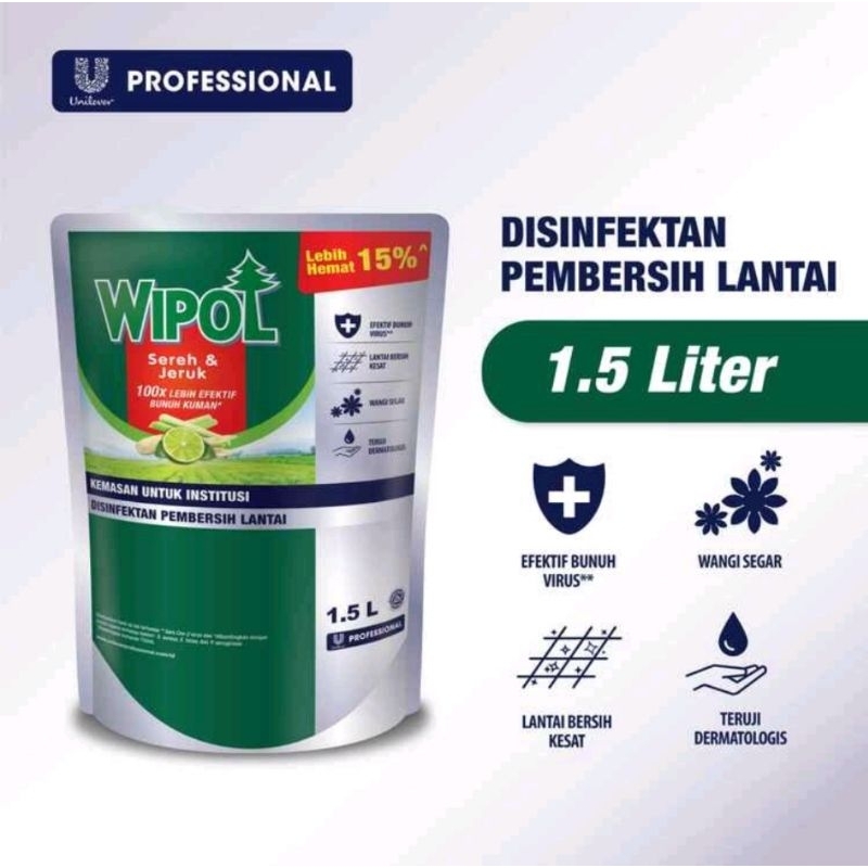 WIPOL PEMBERSIH LANTAI 1.5 LITER