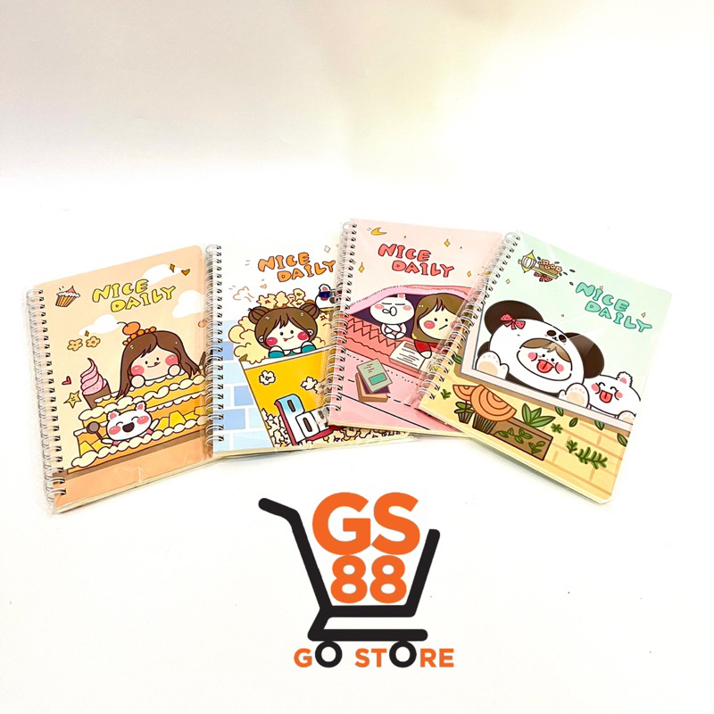 

NoteBook A5 Buku Tulis Spiral Buku Catatan Motif Lucu
