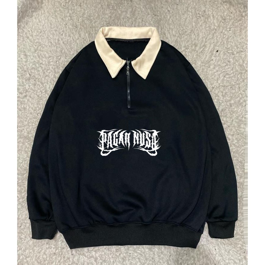 “ INTROVERT “ SWEATER RUGBY HALZIP PAGAR NUSA / HALZIP PRIA DISTRO | sweater rugby pria | sweater ru