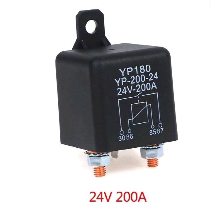 Selenoid relay relai 24v 200A 24V 100A relay amper ampere besar relay molis motor listrik