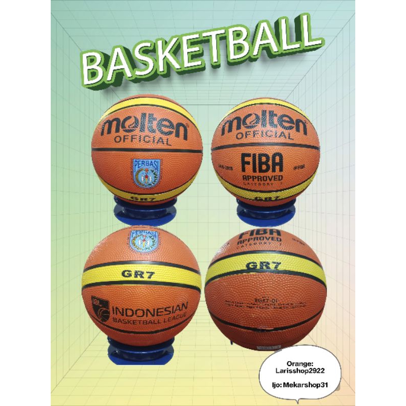 Bola basket molten termurah/bola basket spalding bola basket molten/basket ball molten