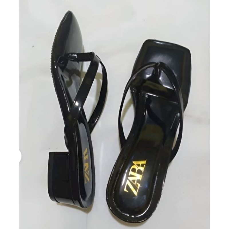 sendal jepit wanita kekinian sandal heels hak tahu 3cm