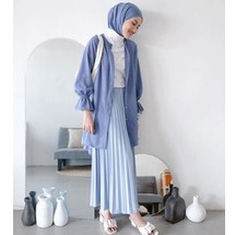 Rok Plisket Jumbo Stylish Fit XXXL - Rok Plisket Jumbo Jersy Korea Terlaris - Rok Polos Rampel Wanit