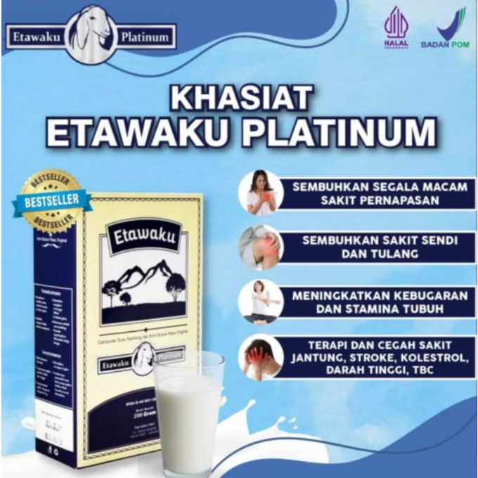 

PROMO TERBATAS Susu Kambing Etawa ETAWAKU Platinum Susu Kambing & Krim Bubuk