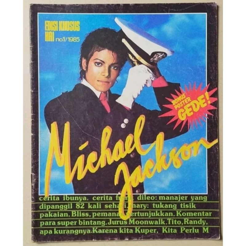 Majalah Hai Edisi Khusus No.1 / 1985 - Michael Jackson