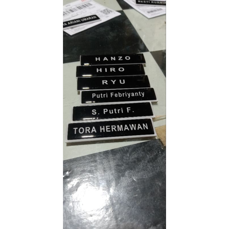 

Link khusus CO Nametag Peniti Live