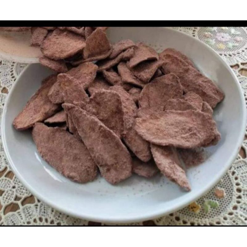 

keripik pisang kepok coklat