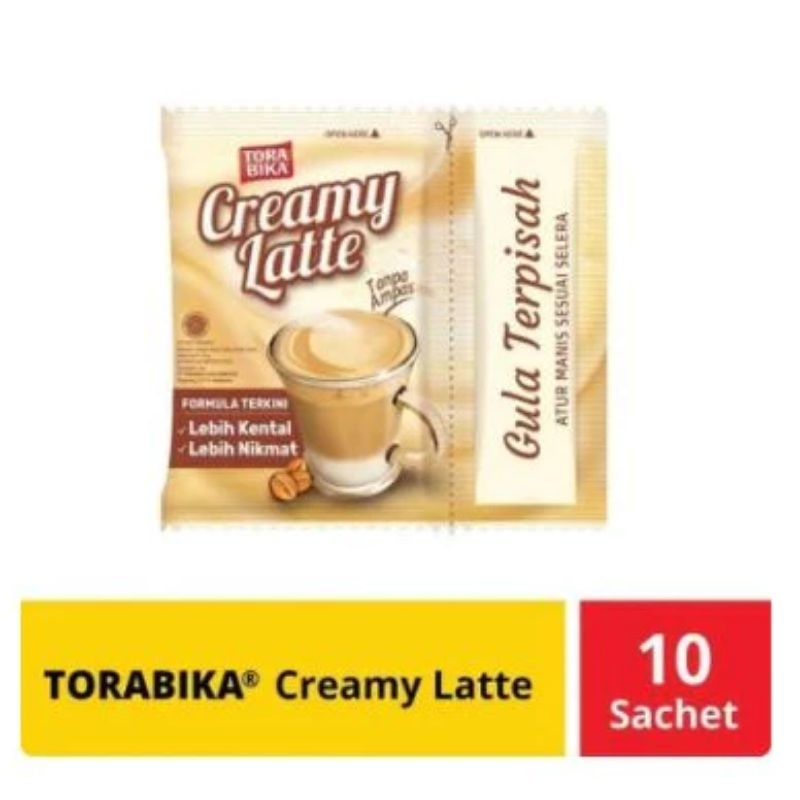 

Torabika Kopi Instant Creamy Latte ! Renceng 10 Sachet @ 22g