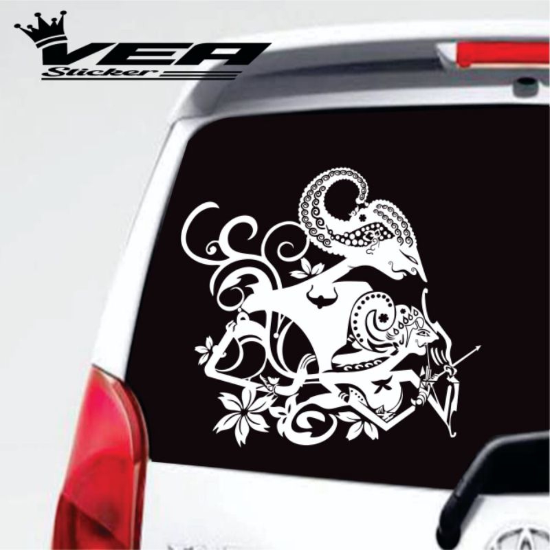 STIKER CUTTING ARJUNA SRIKANDI MANTUL CAHAYA