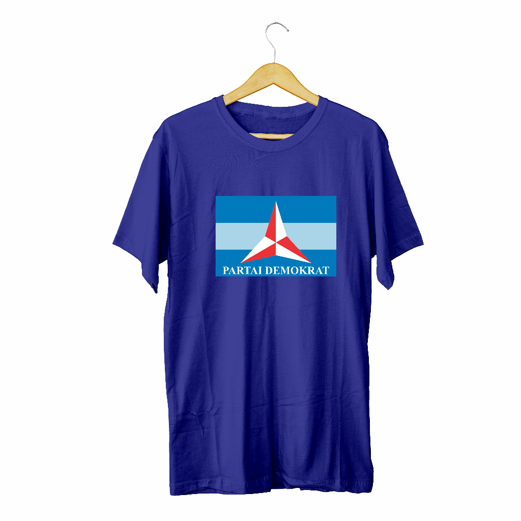 Kaos T-shirt Pria Wanita Kaos Murah Sablon Dtf Partai Demokrat