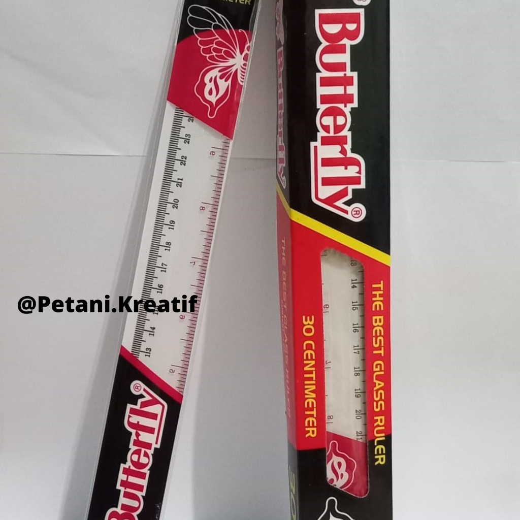 

Penggaris / Mistar Merk Butterfly 30cm
