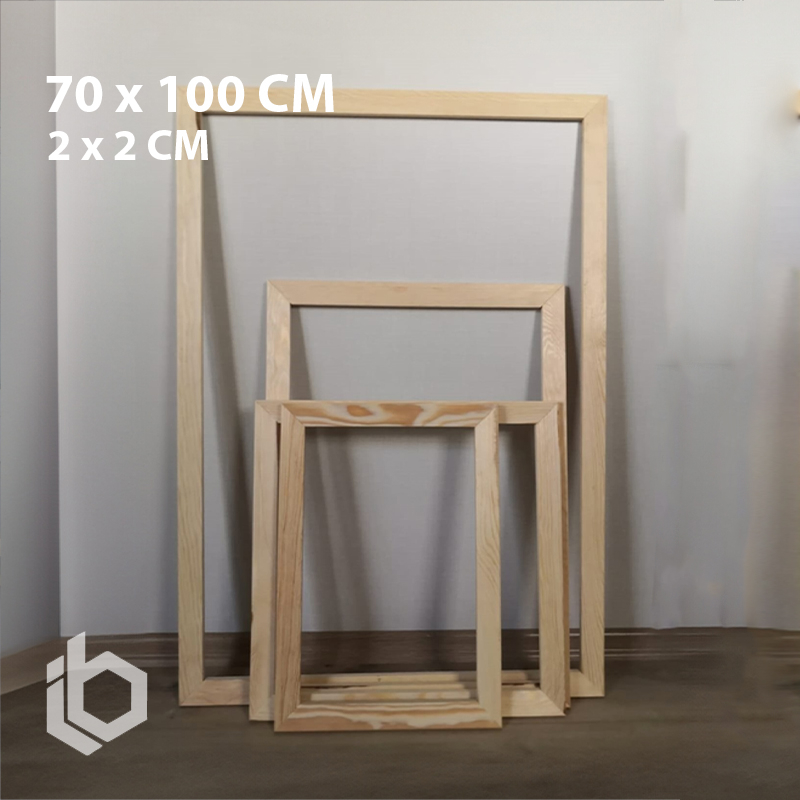 Spanram Kayu 70 x 100 CM / 50 x 80 / 70 x 70  Bingkai Spanram Ketebalan 2 x 2 CM