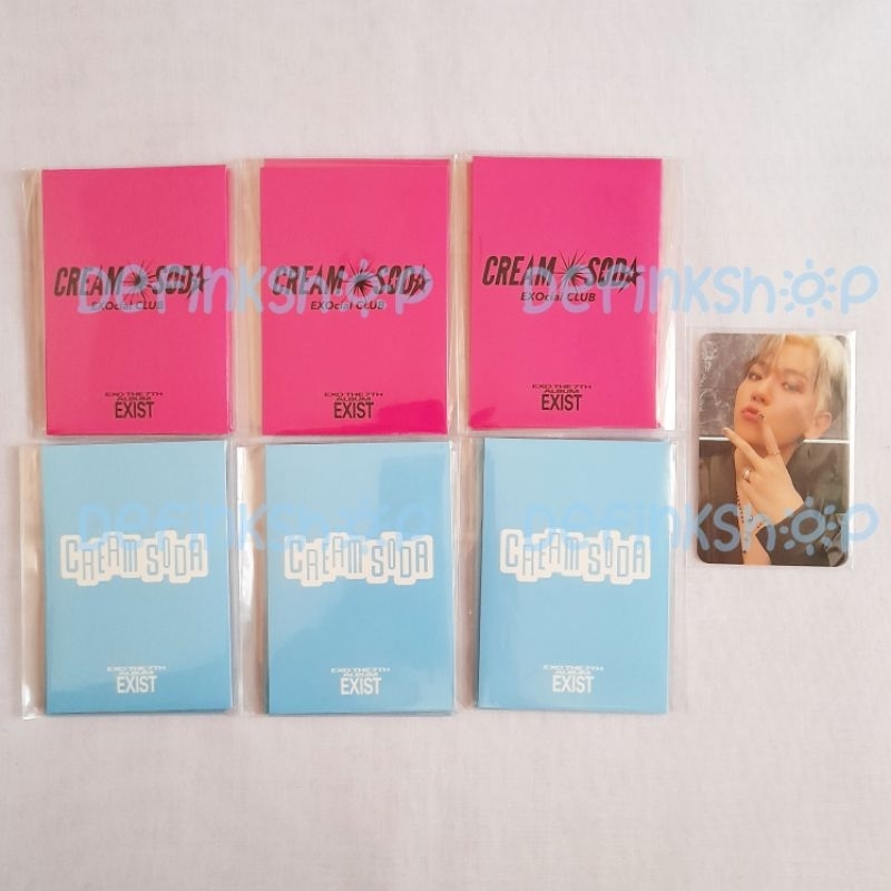 [READY STOCK] Official MD EXO EXOcial Club - Cream Soda Random Trading Card A B ver Sealed POB Baekh