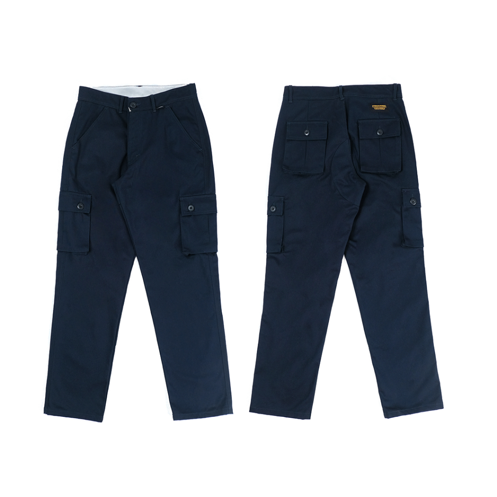 BUFFO CARGO PANTS NAVY - CELANA CARGO PANJANG