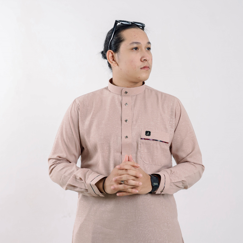 Baju Muslim Sasirangan Koko Medina Lengan Panjang ELBanjarie Exclusive