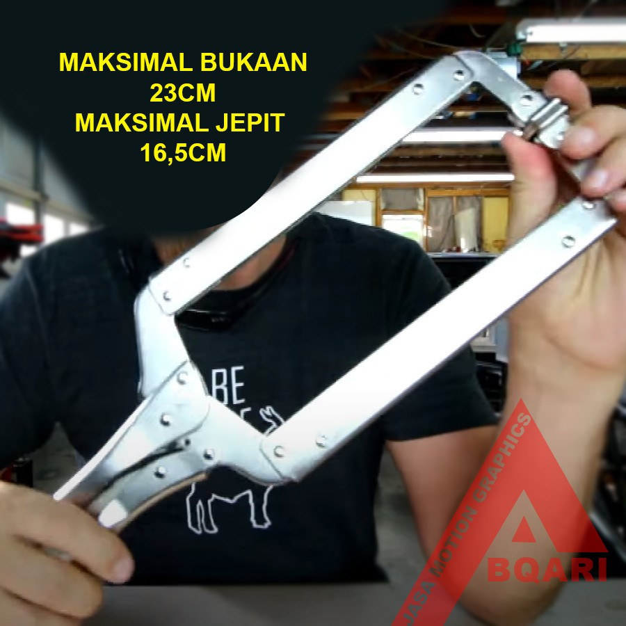 locking plier panjang / catok c besar / Tang buaya / klem panjang / Tang Jepit C