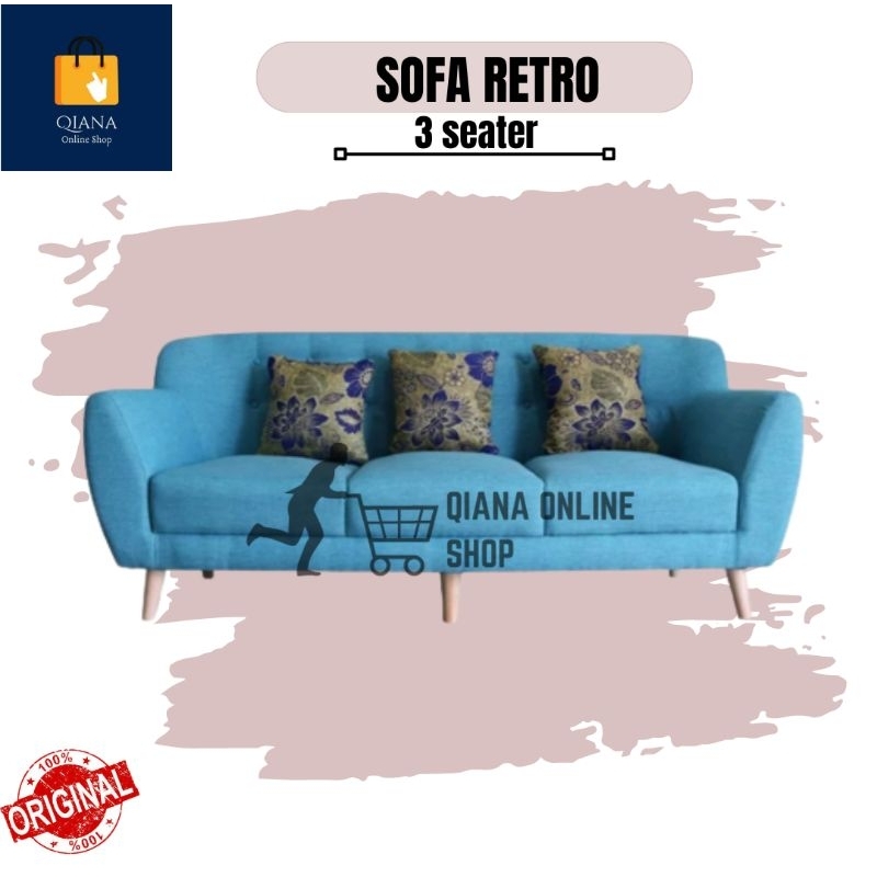 Sofa Retro 3 Seater Sofa Minimalis Sofa BerKualitas