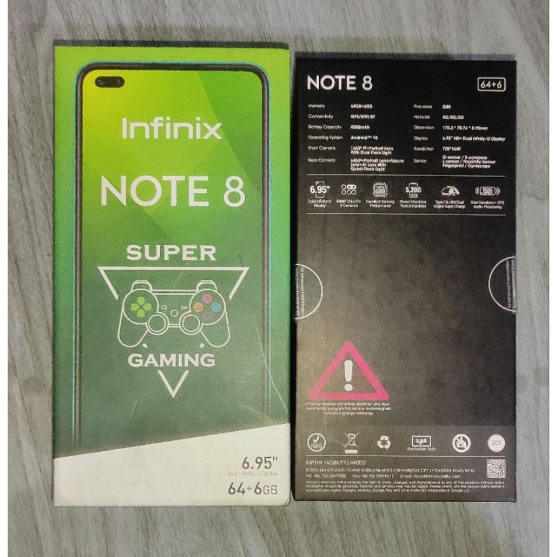 Infinix note 8 6/64GB second
