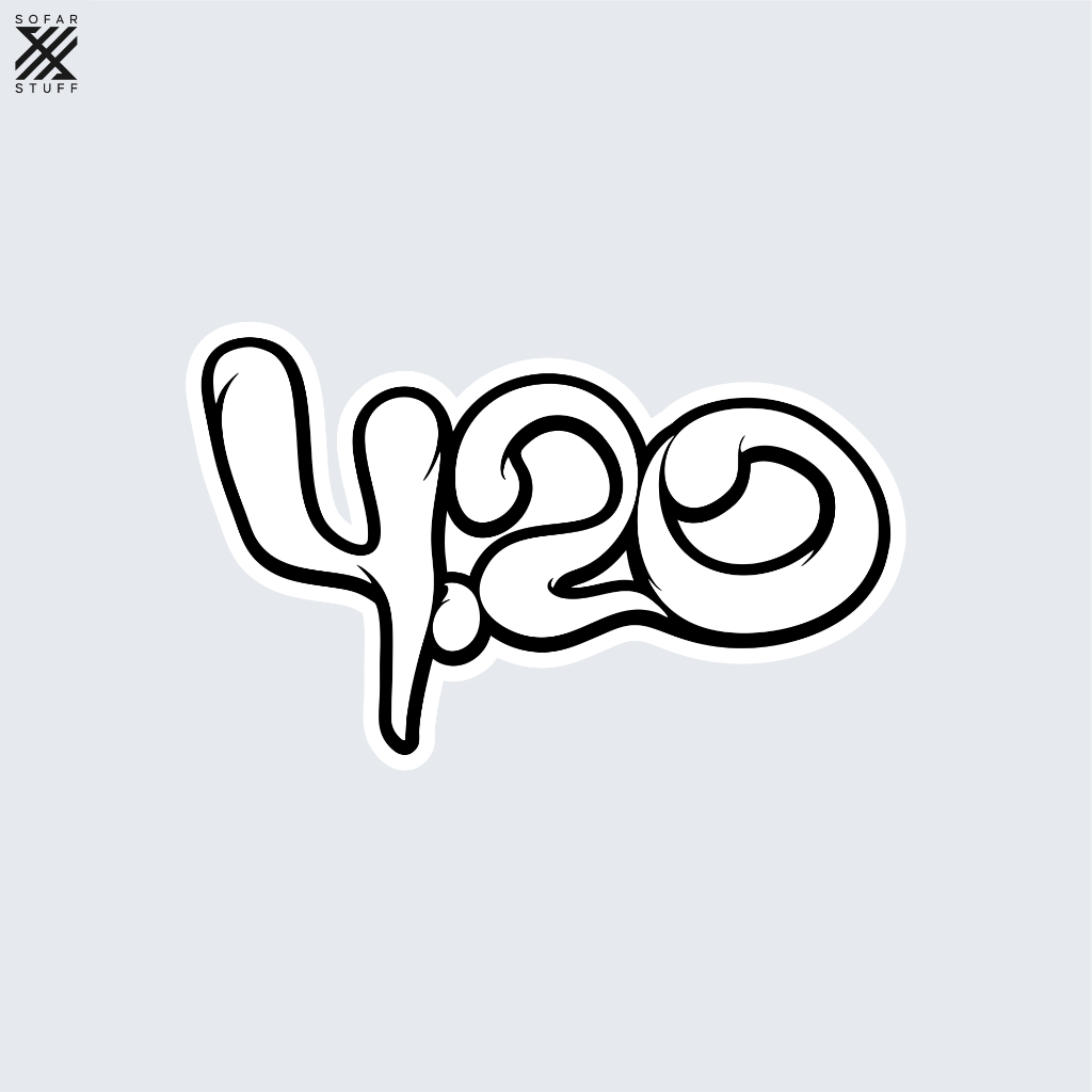 

STIKER 4.20 FOURTWNTY - 420 STICKER BAND STIKER DIE CUT