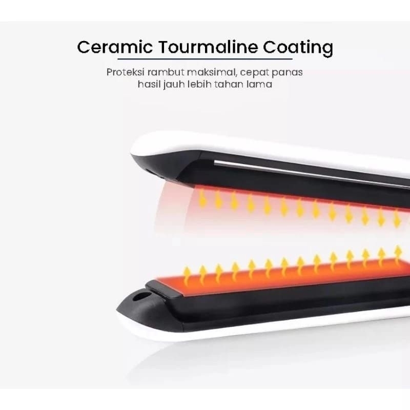 Catok Rambut Hiron by Seratin | Ceramic Tourmaline Coating Inflatable Plate