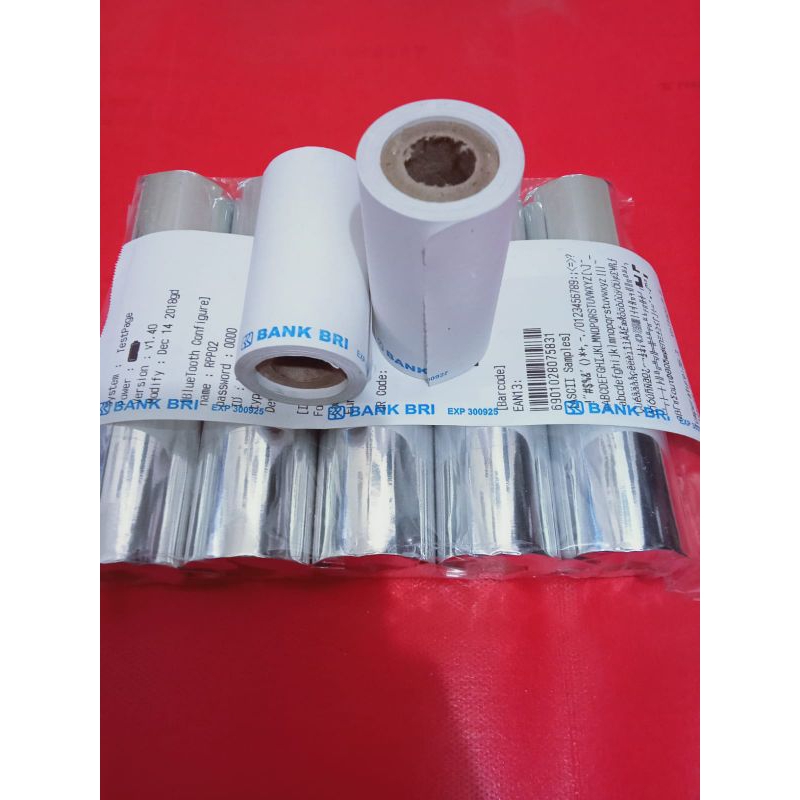 

Kertas struk edc logo bank bri murah 58x31mm paket 10 Roll