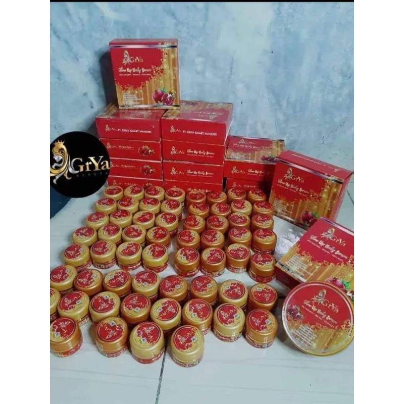 (PAKET USAHA 5 pcs)Grya Beauty Bodyserum glow up extra delim dan DNA Salmon Kemasan teaster 12,5 gr